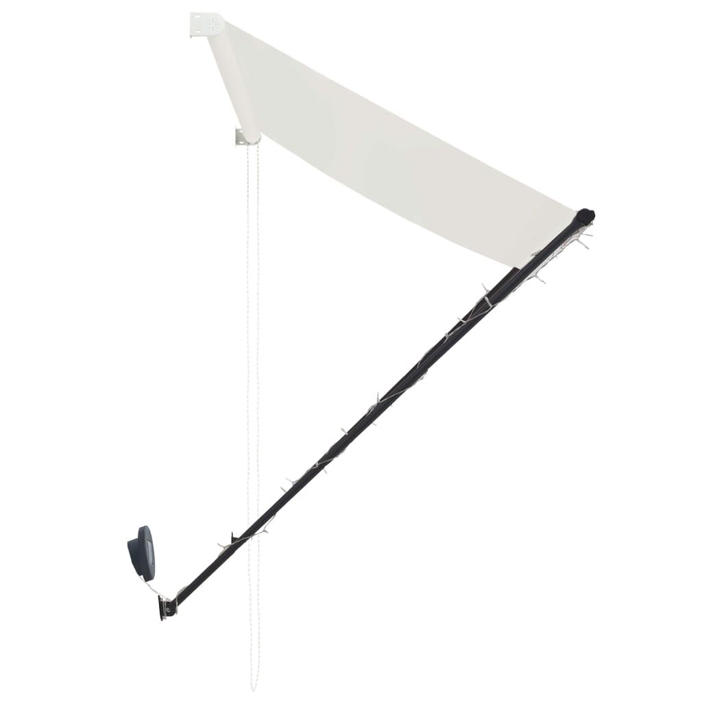 Luifel uittrekbaar met LED 350x150 cm crème is nu te koop bij PeponiXL, paradijselijk wonen!