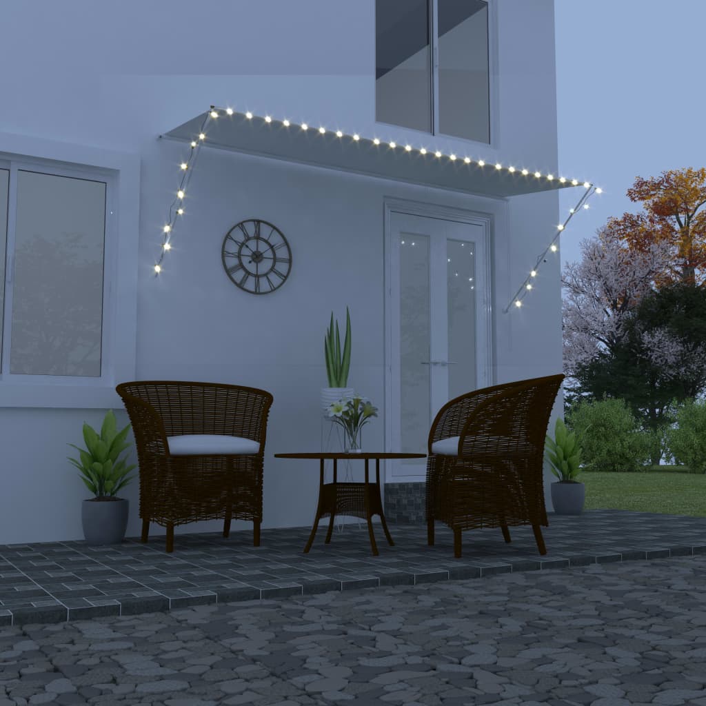 Luifel uittrekbaar met LED 350x150 cm crème is nu te koop bij PeponiXL, paradijselijk wonen!