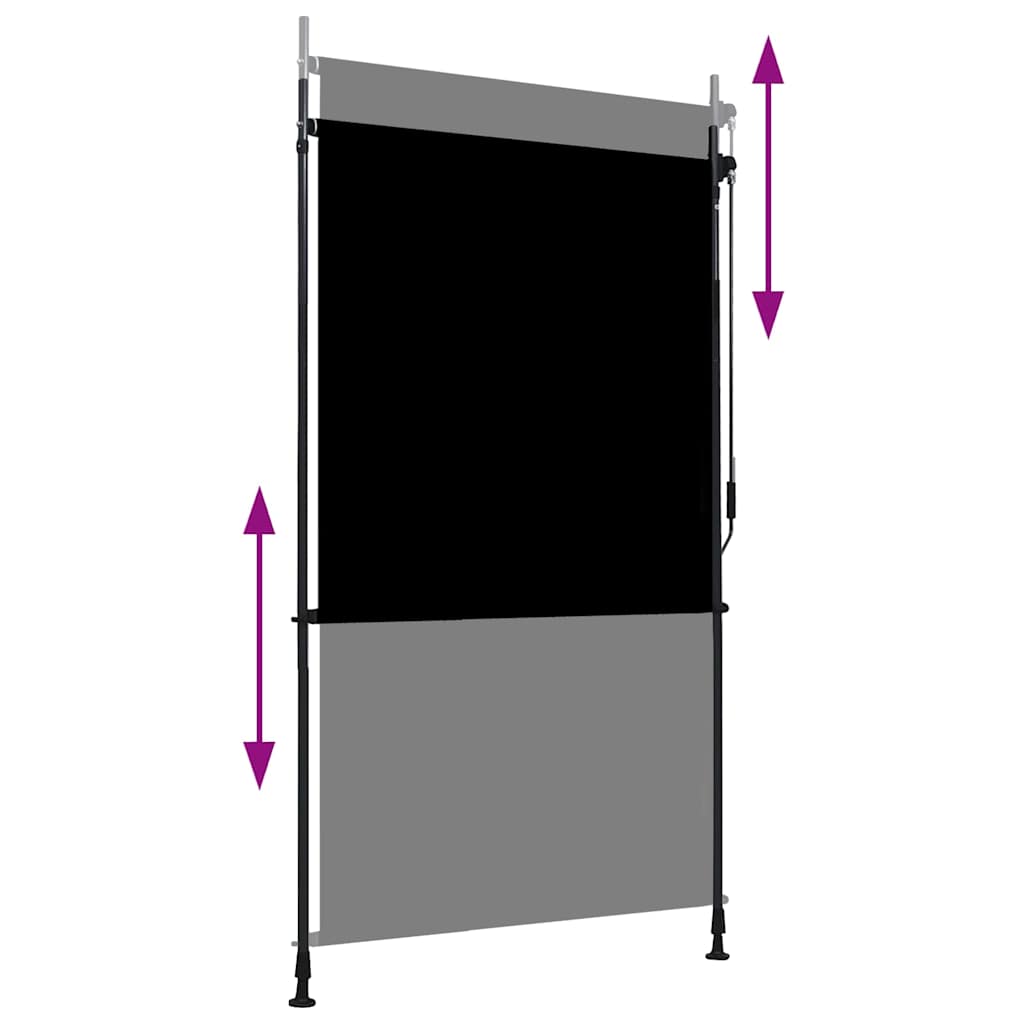 Rolgordijn voor buiten 120x270 cm antraciet is nu te koop bij PeponiXL, paradijselijk wonen!