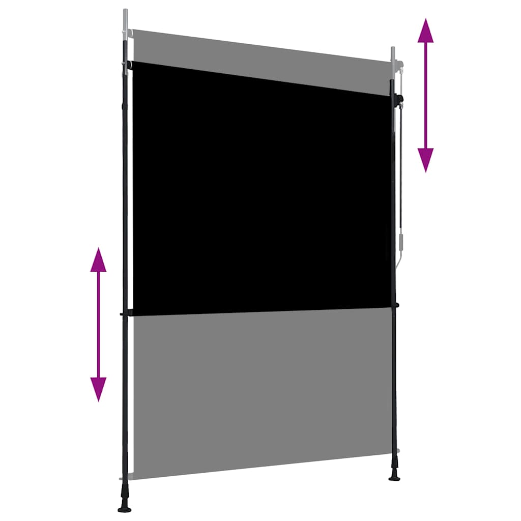 Rolgordijn voor buiten 150x270 cm antraciet is nu te koop bij PeponiXL, paradijselijk wonen!