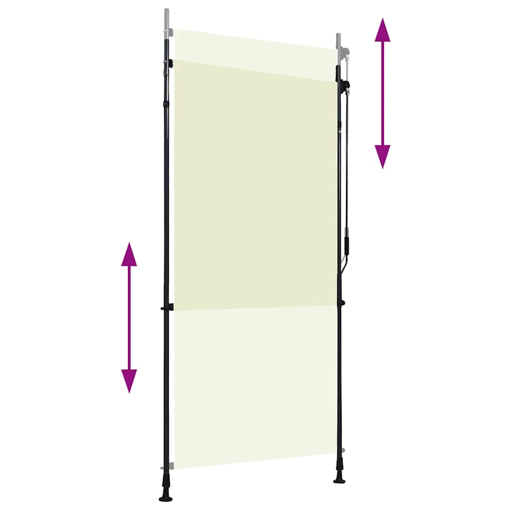Rolgordijn voor buiten 100x270 cm crème is nu te koop bij PeponiXL, paradijselijk wonen!