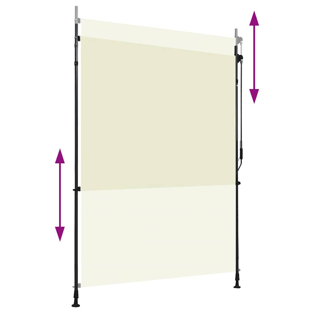 Rolgordijn voor buiten 150x270 cm crème is nu te koop bij PeponiXL, paradijselijk wonen!