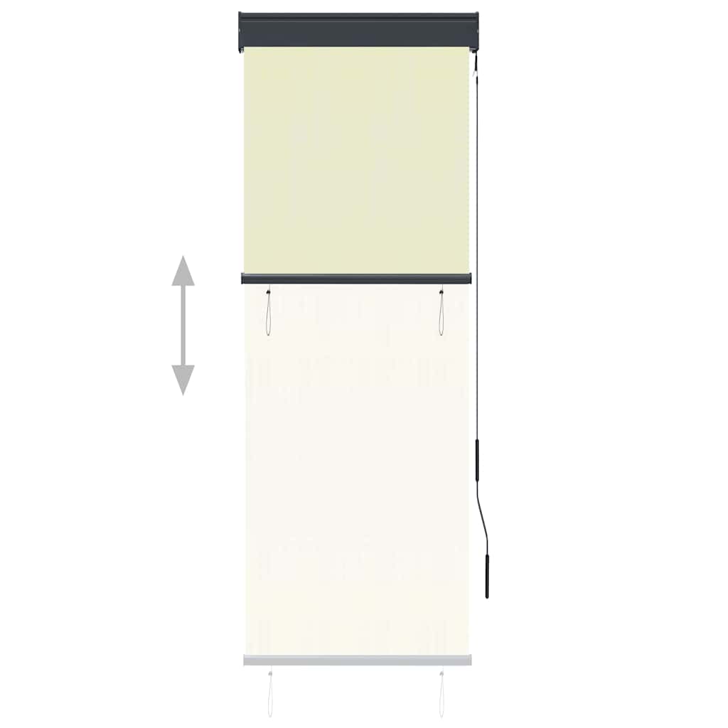 Rolgordijn voor buiten 60x250 cm crème is nu te koop bij PeponiXL, paradijselijk wonen!