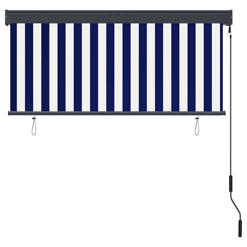 Rolgordijn voor buiten 140x250 cm blauw en wit is nu te koop bij PeponiXL, paradijselijk wonen!