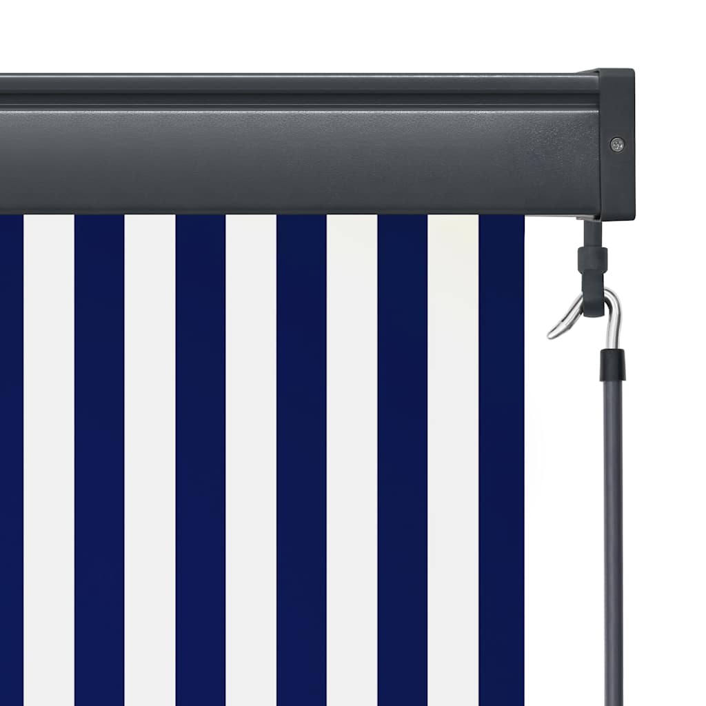 Rolgordijn voor buiten 140x250 cm blauw en wit is nu te koop bij PeponiXL, paradijselijk wonen!