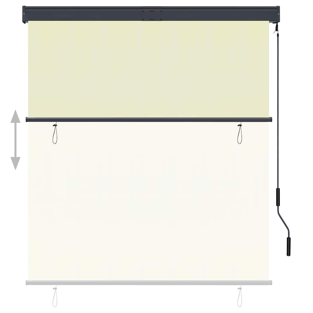 Rolgordijn voor buiten 140x250 cm crème is nu te koop bij PeponiXL, paradijselijk wonen!