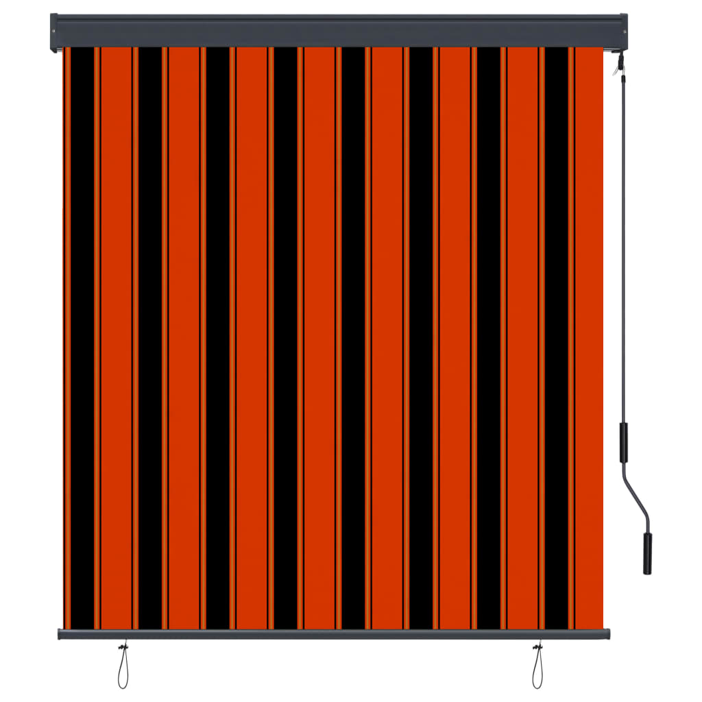 Rolgordijn voor buiten 140x250 cm oranje en bruin is nu te koop bij PeponiXL, paradijselijk wonen!
