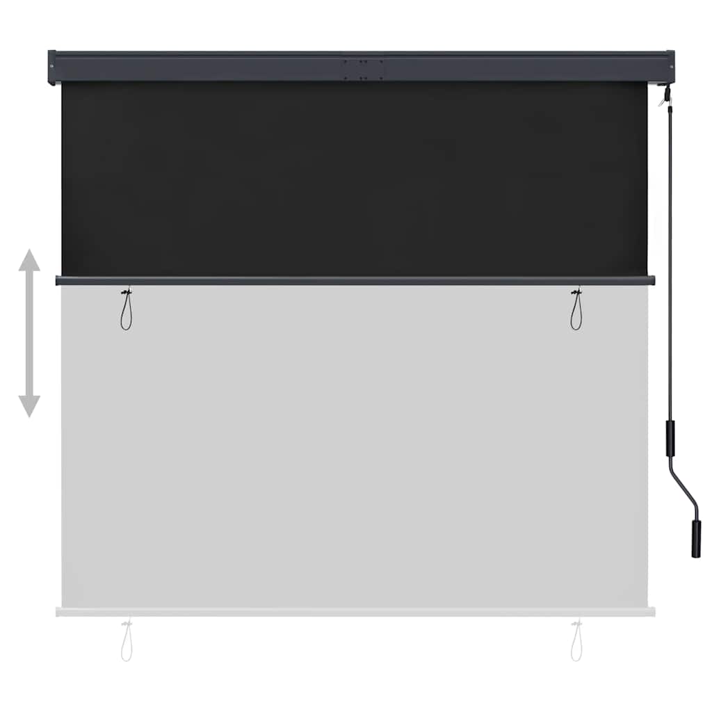 Rolgordijn voor buiten 160x250 cm antraciet is nu te koop bij PeponiXL, paradijselijk wonen!