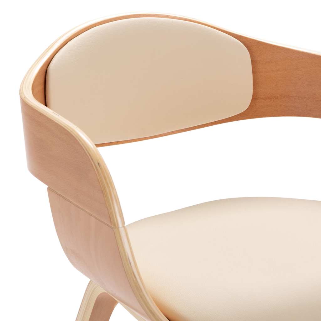 Eetkamerstoelen 2 st gebogen hout en kunstleer is nu te koop bij PeponiXL, paradijselijk wonen!