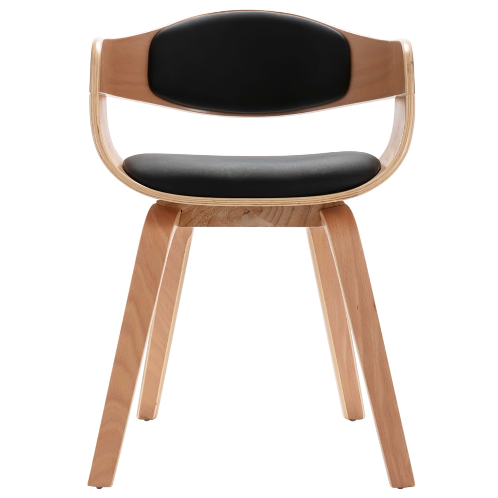 Eetkamerstoelen 2 st gebogen hout en kunstleer is nu te koop bij PeponiXL, paradijselijk wonen!