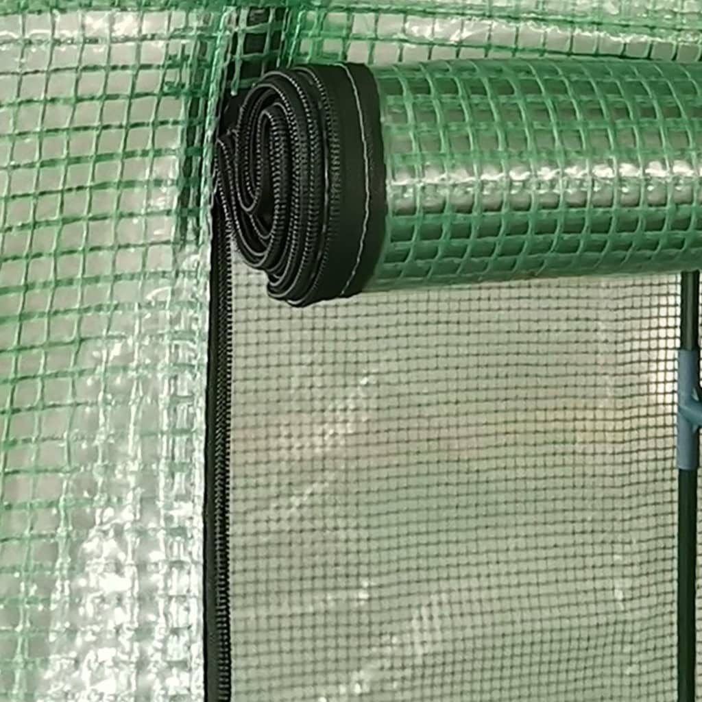 Kas met stalen frame 0,5 m² 1x0,5x1,9 m is nu te koop bij PeponiXL, paradijselijk wonen!
