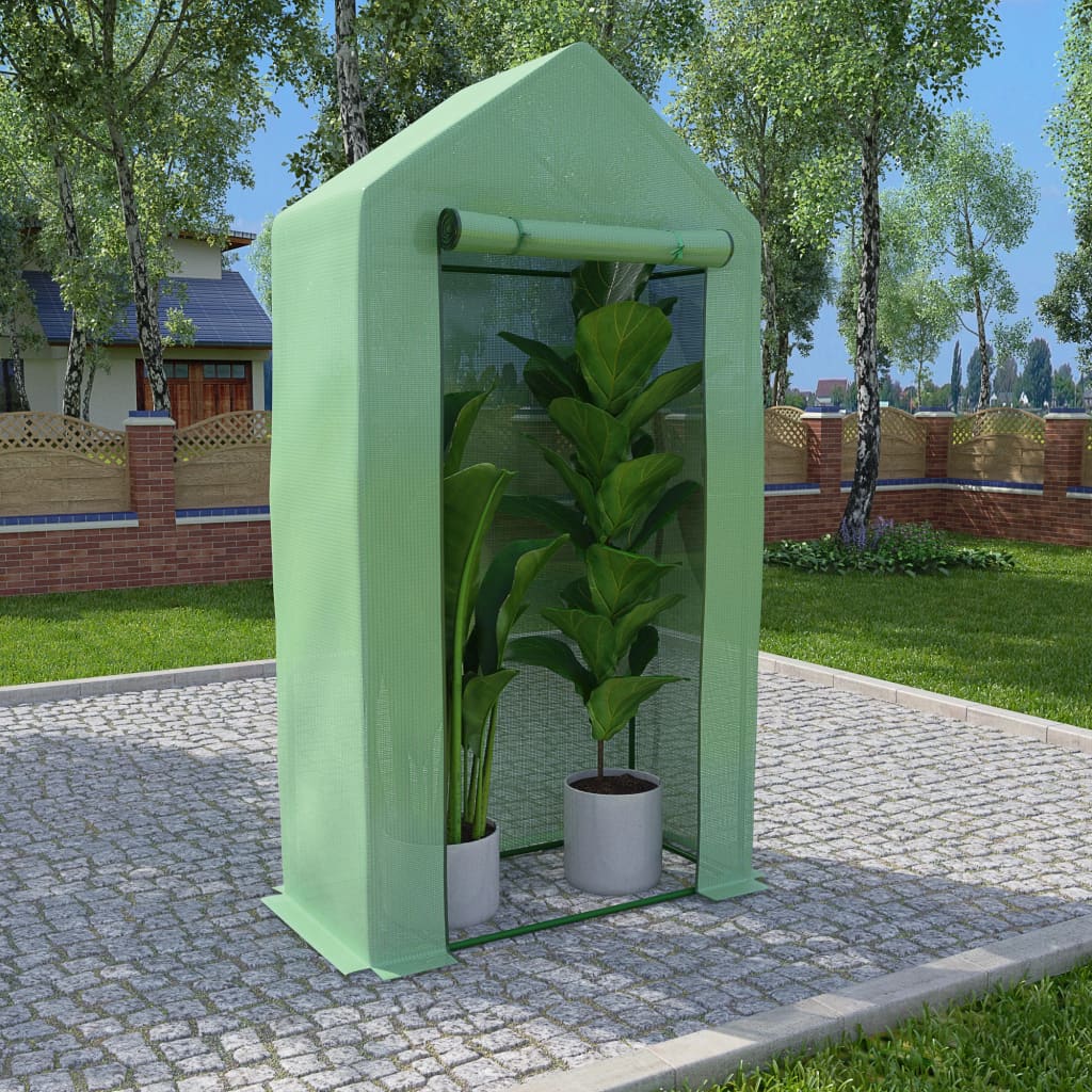 Kas met stalen frame 0,5 m² 1x0,5x1,9 m is nu te koop bij PeponiXL, paradijselijk wonen!