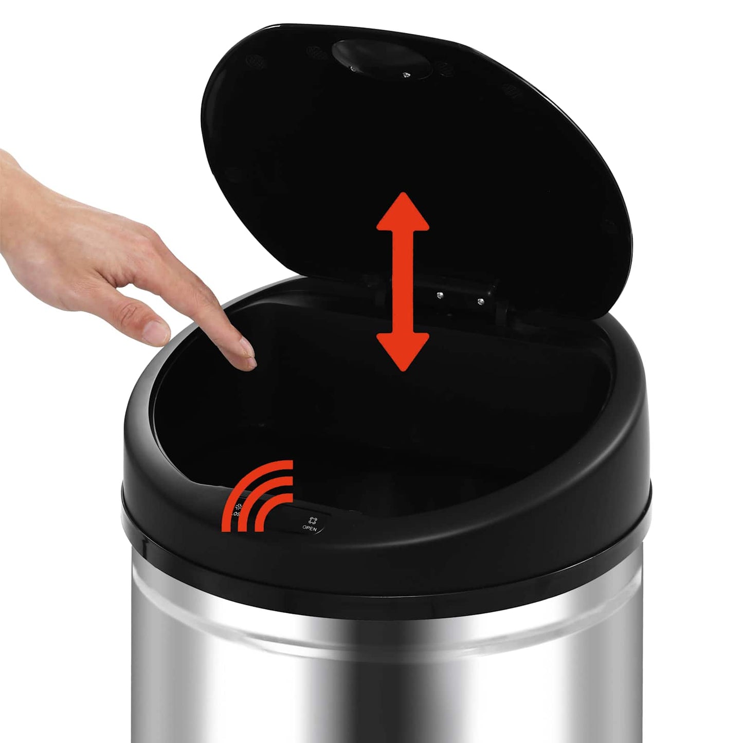 Afvalpapier manden Zwart Roestvrij staal is nu te koop bij PeponiXL, paradijselijk wonen!