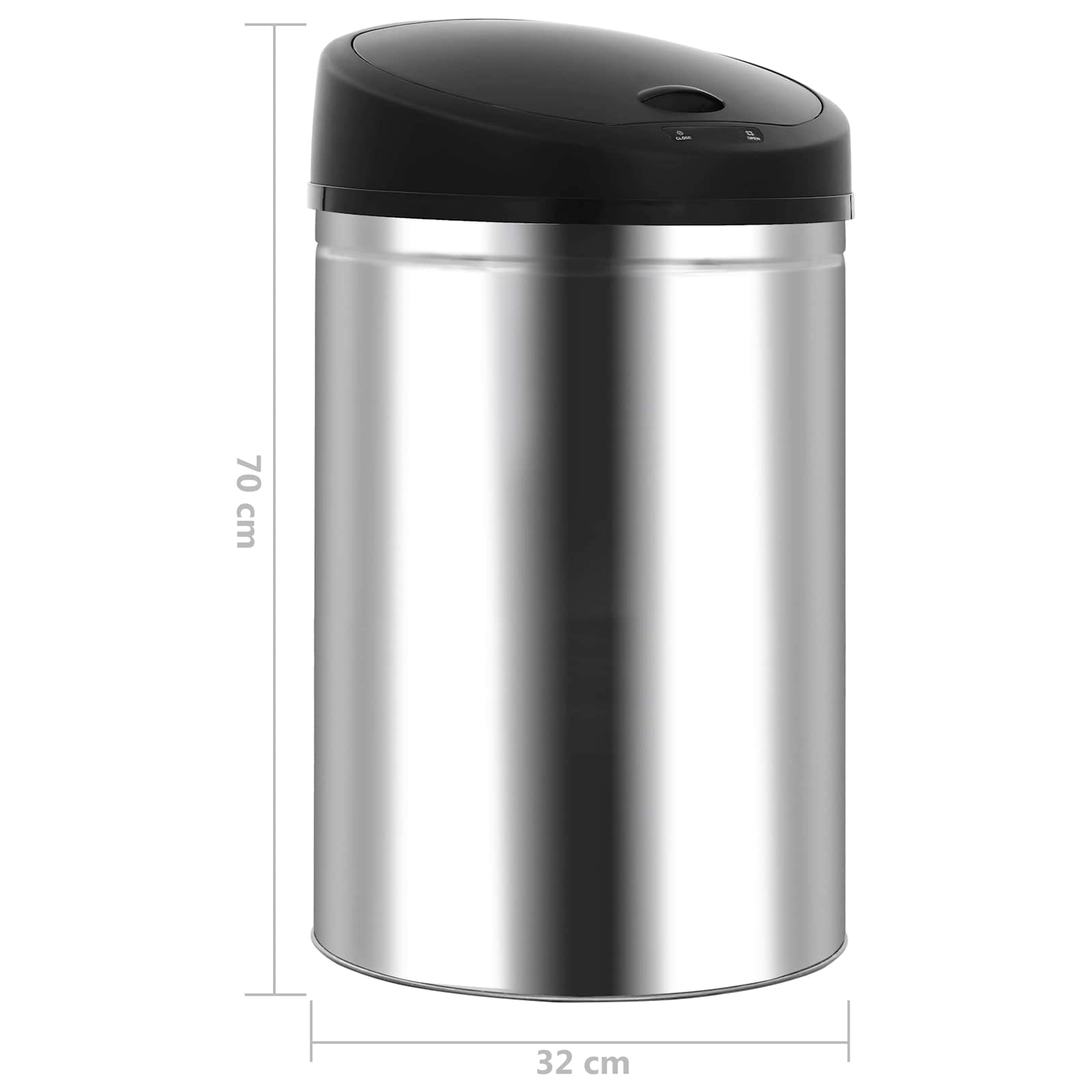 Afvalpapier manden Zwart Roestvrij staal is nu te koop bij PeponiXL, paradijselijk wonen!