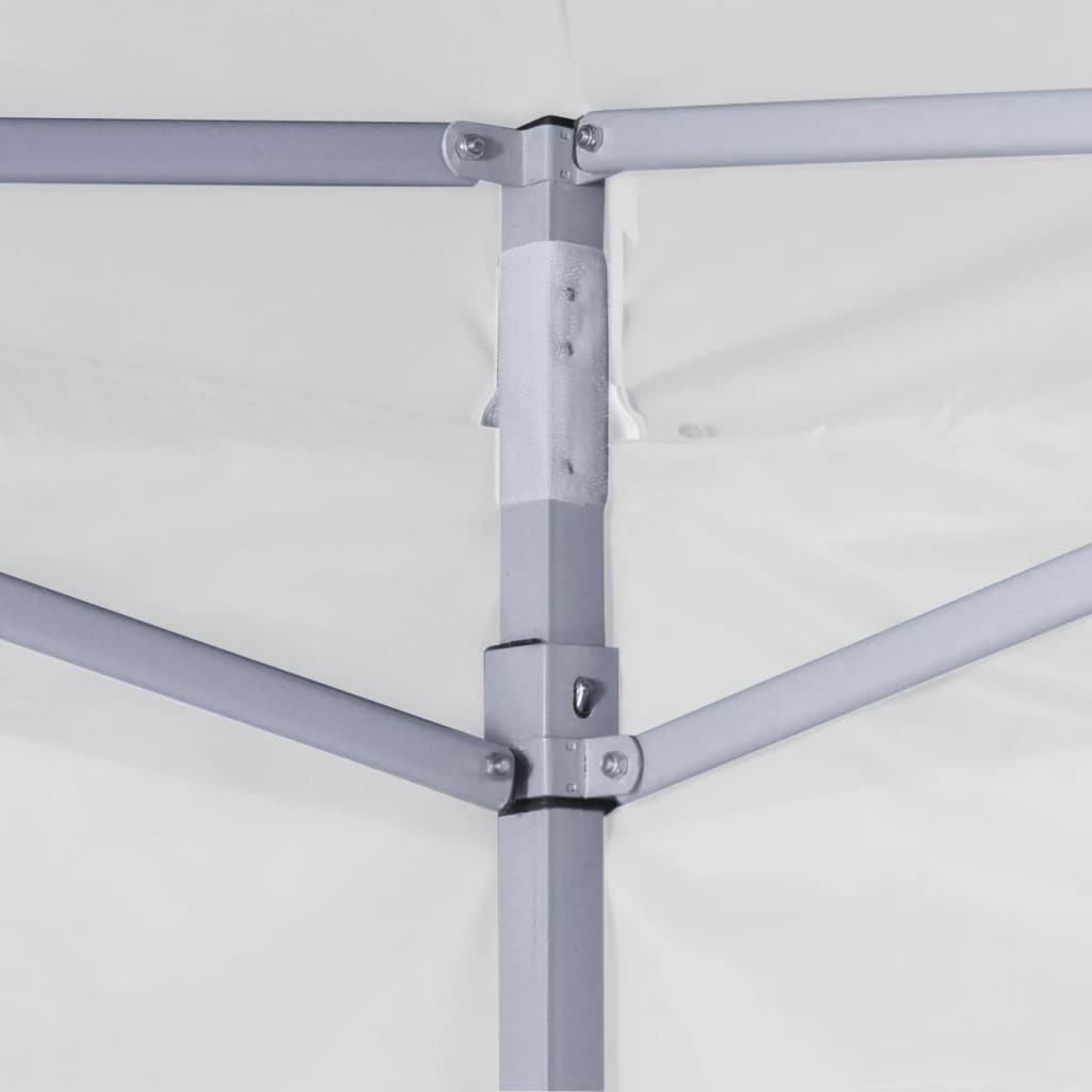 Partytent met 4 zijwanden inklapbaar 3x3 m staal wit is nu te koop bij PeponiXL, paradijselijk wonen!