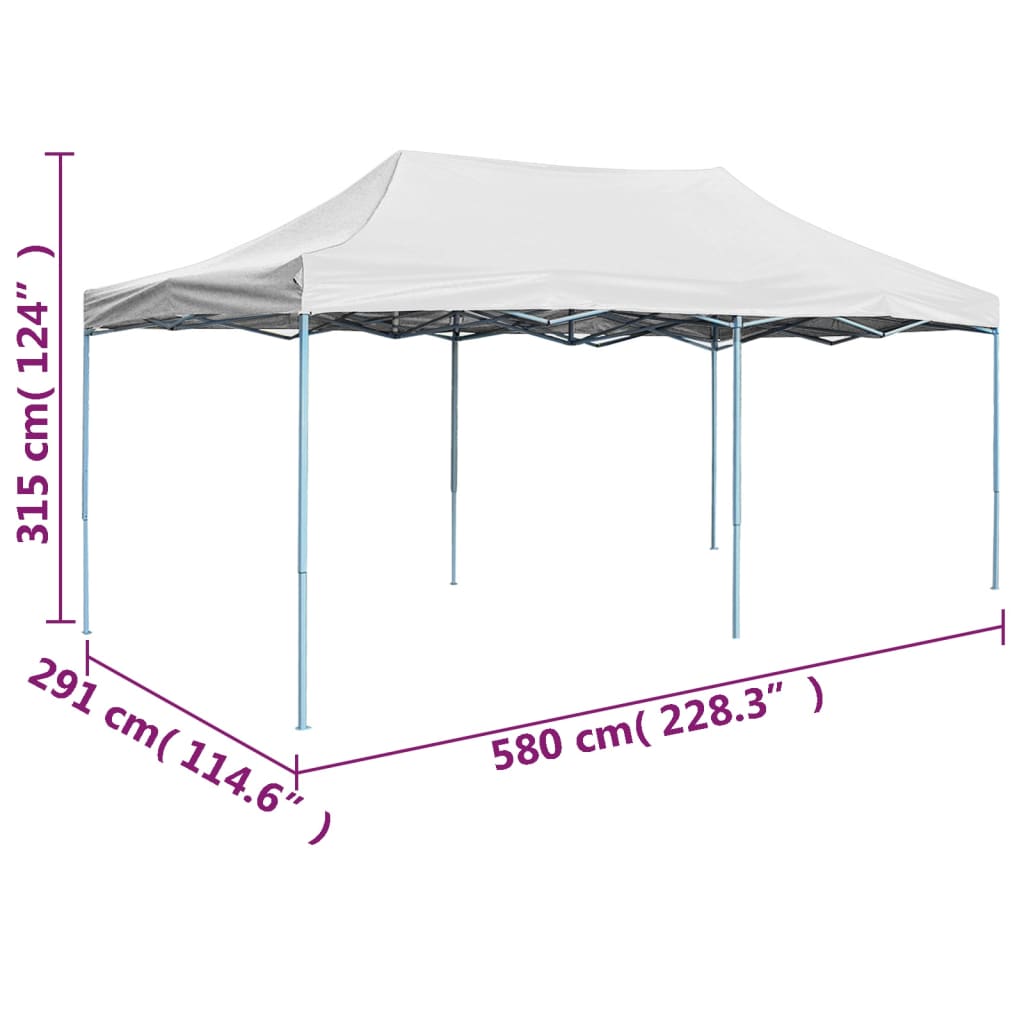 Partytent inklapbaar 3x6 m staal wit is nu te koop bij PeponiXL, paradijselijk wonen!