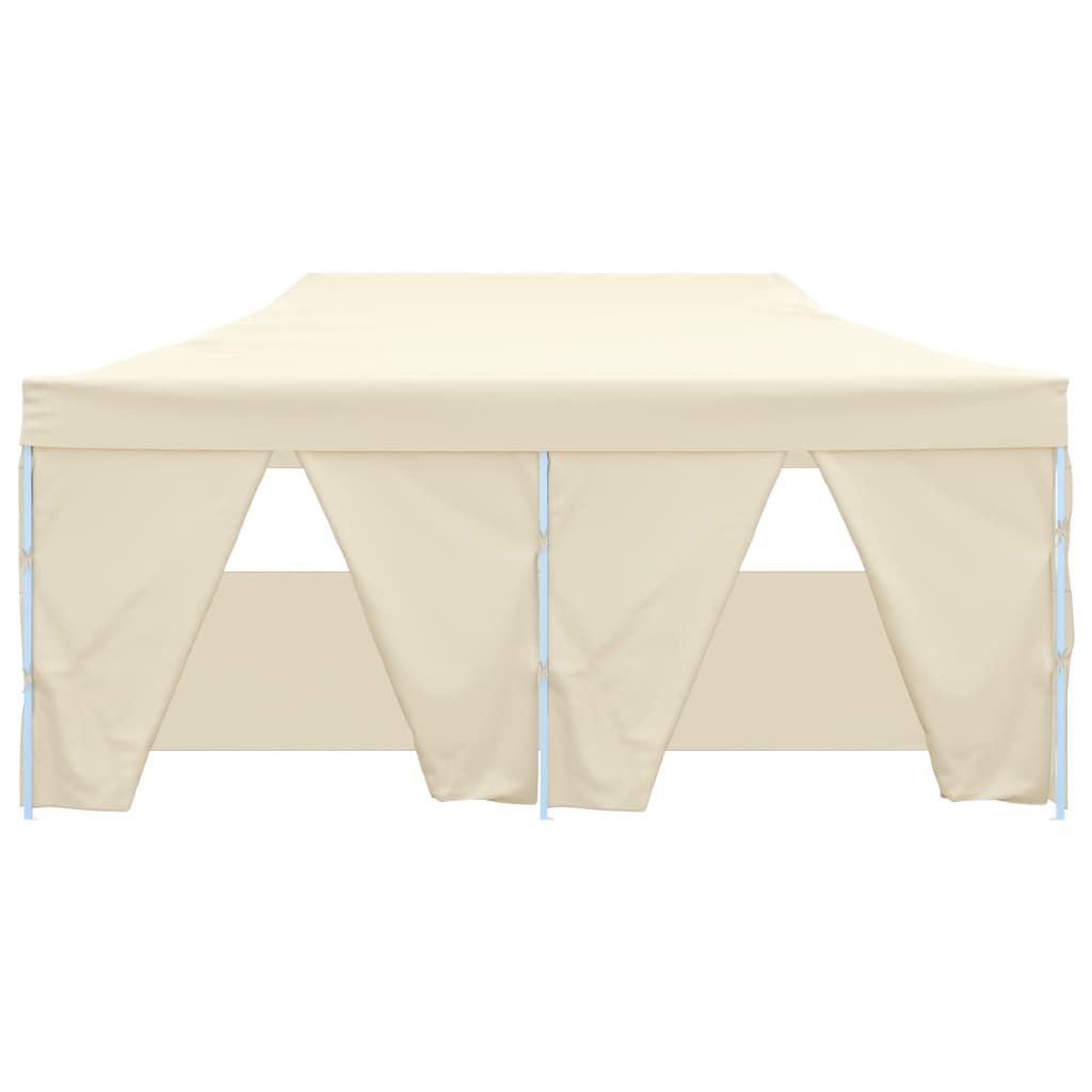 Partytent met 4 zijwanden inklapbaar 3x6 m staal crème is nu te koop bij PeponiXL, paradijselijk wonen!