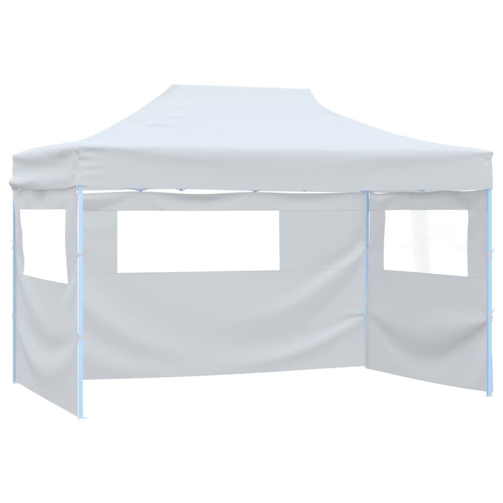 Partytent met 4 zijwanden inklapbaar 3x4,5 m wit is nu te koop bij PeponiXL, paradijselijk wonen!
