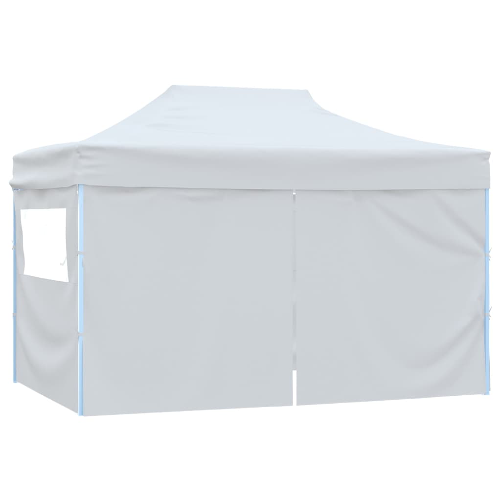 Partytent met 4 zijwanden inklapbaar 3x4,5 m wit is nu te koop bij PeponiXL, paradijselijk wonen!