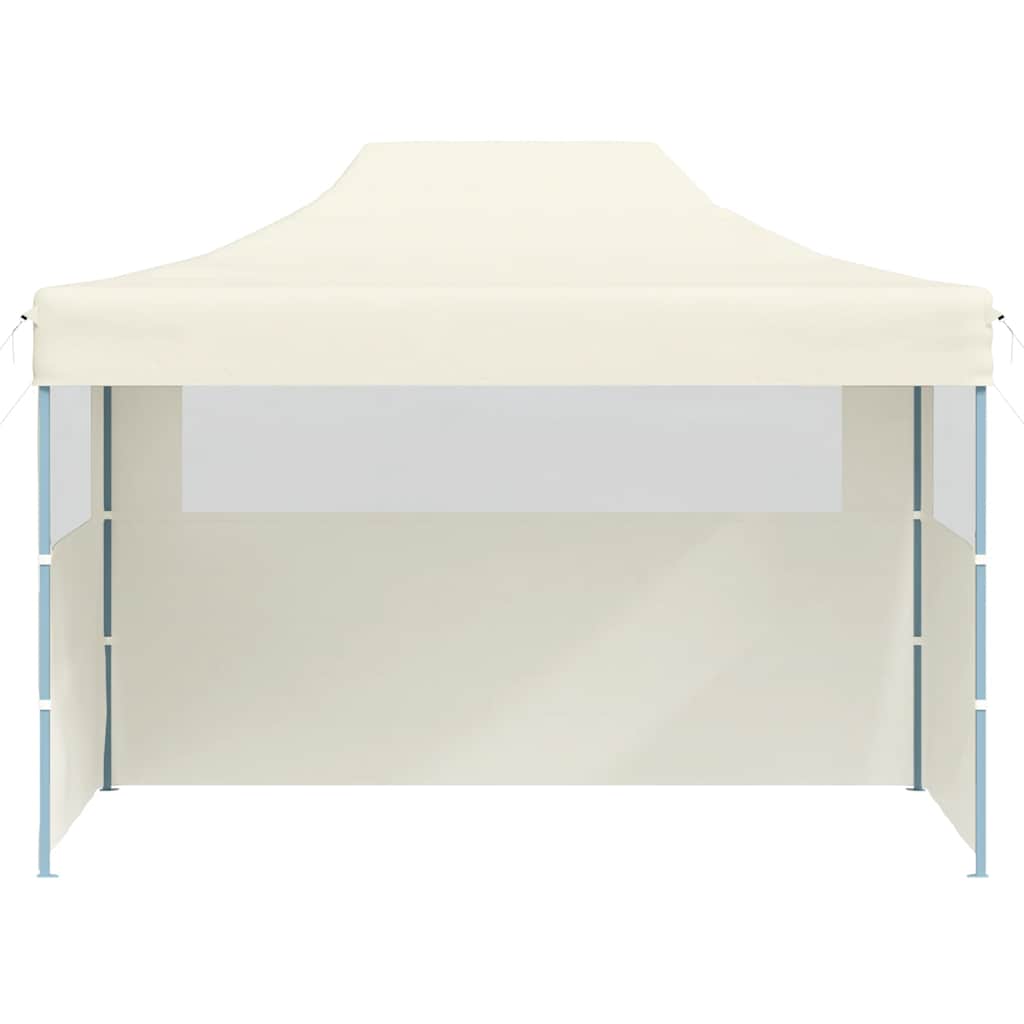 Partytent met 3 zijwanden inklapbaar 3x4 m staal crème is nu te koop bij PeponiXL, paradijselijk wonen!