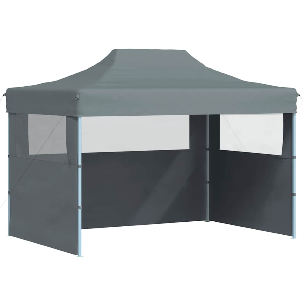 Partytent met 3 zijwanden inklapbaar 3x4 m staal antraciet is nu te koop bij PeponiXL, paradijselijk wonen!