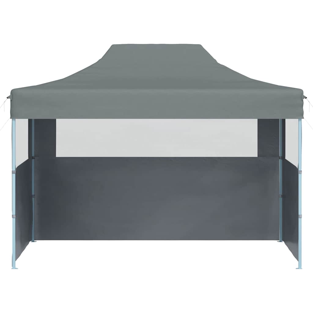 Partytent met 3 zijwanden inklapbaar 3x4 m staal antraciet is nu te koop bij PeponiXL, paradijselijk wonen!