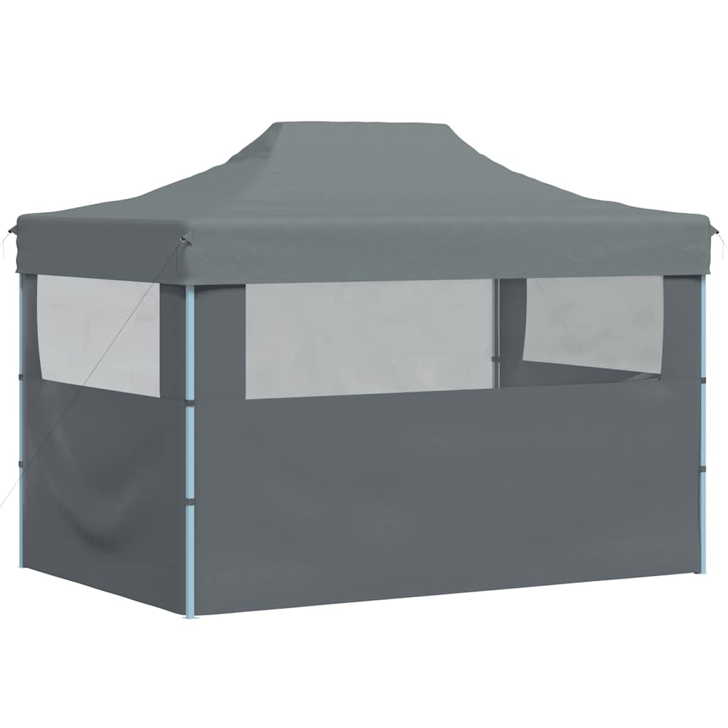 Partytent met 3 zijwanden inklapbaar 3x4 m staal antraciet is nu te koop bij PeponiXL, paradijselijk wonen!
