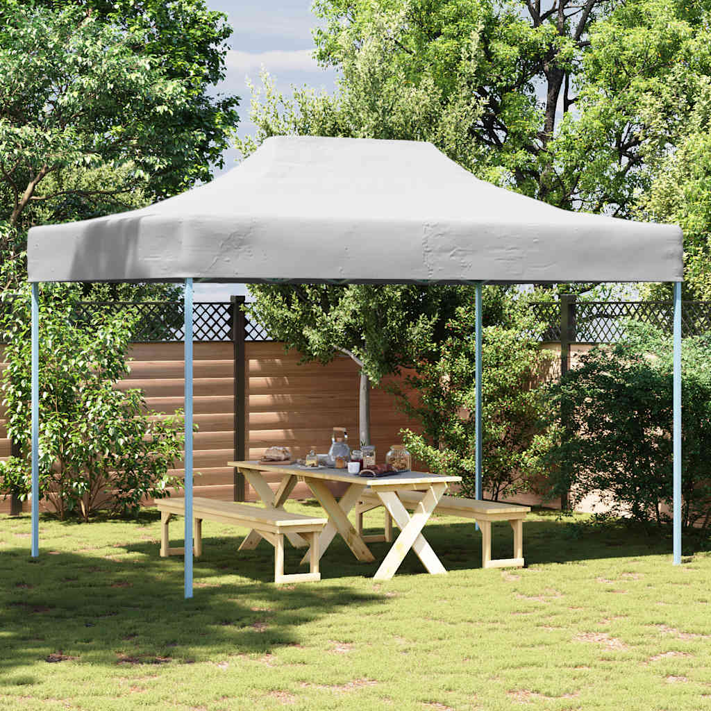 Partytent inklapbaar 280x410x315 cm staal wit is nu te koop bij PeponiXL, paradijselijk wonen!