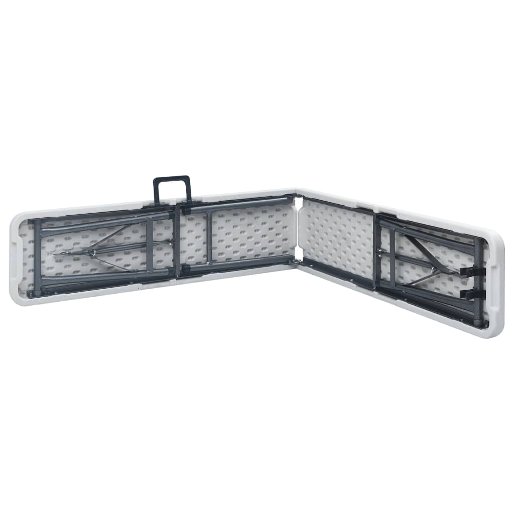 Tuinbanken inklapbaar 2 st 180 cm HDPE wit is nu te koop bij PeponiXL, paradijselijk wonen!