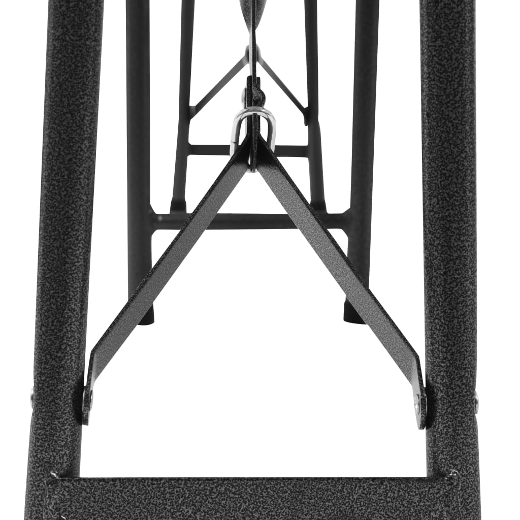 Tuinbanken inklapbaar 2 st 180 cm HDPE zwart is nu te koop bij PeponiXL, paradijselijk wonen!