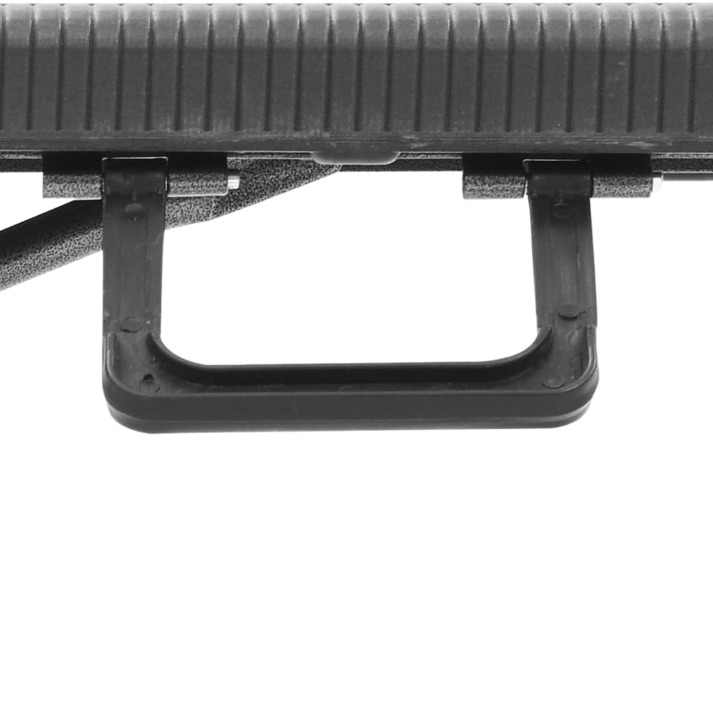 Tuinbanken inklapbaar 2 st 180 cm HDPE zwart is nu te koop bij PeponiXL, paradijselijk wonen!