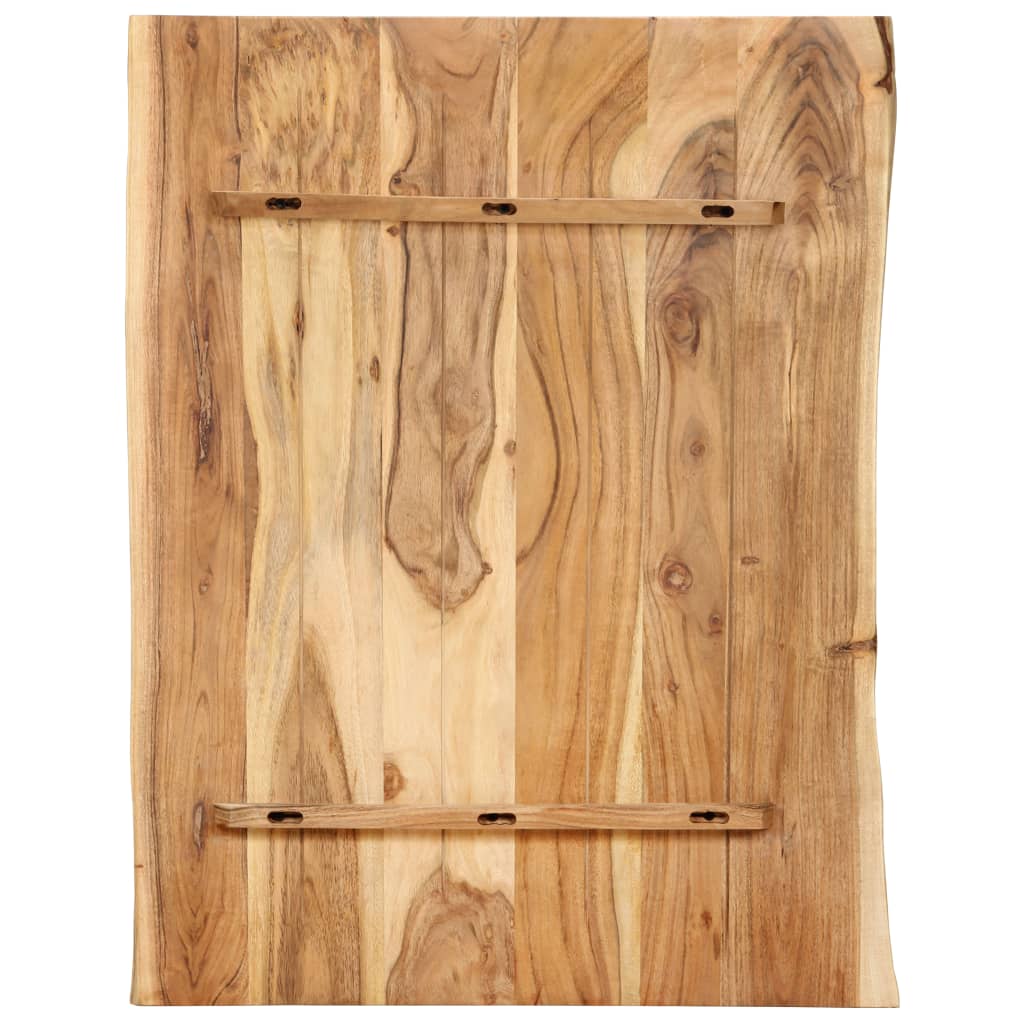 Tafelblad 80x(50-60)x2,5 cm massief acaciahout is nu te koop bij PeponiXL, paradijselijk wonen!
