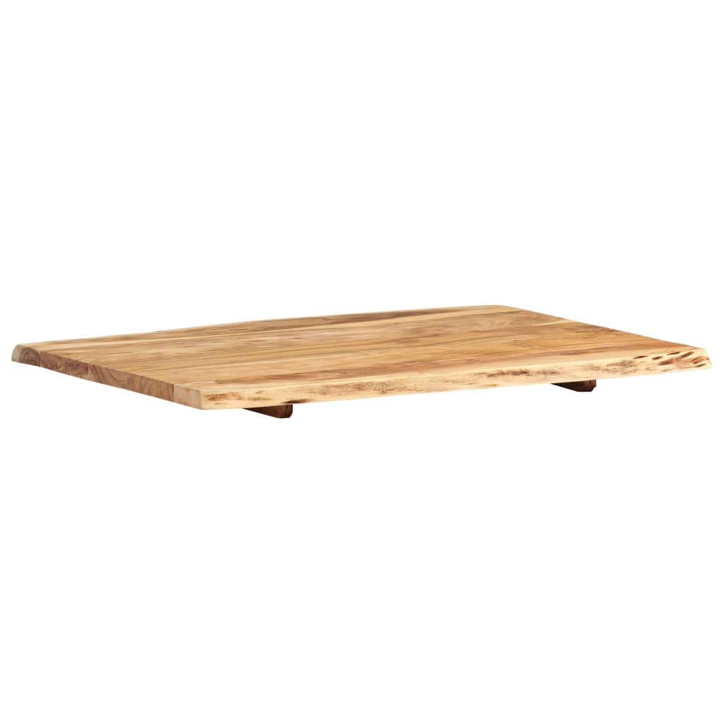 Tafelblad 80x(50-60)x2,5 cm massief acaciahout is nu te koop bij PeponiXL, paradijselijk wonen!