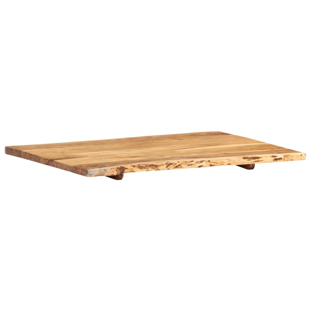 Tafelblad 80x(50-60)x2,5 cm massief acaciahout is nu te koop bij PeponiXL, paradijselijk wonen!