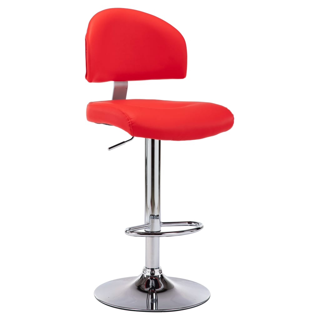 Barstoelen 2 st kunstleer rood is nu te koop bij PeponiXL, paradijselijk wonen!