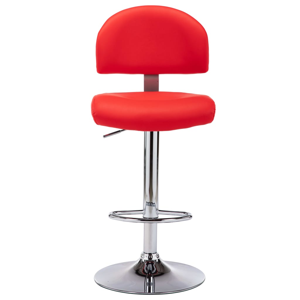 Barstoelen 2 st kunstleer rood is nu te koop bij PeponiXL, paradijselijk wonen!