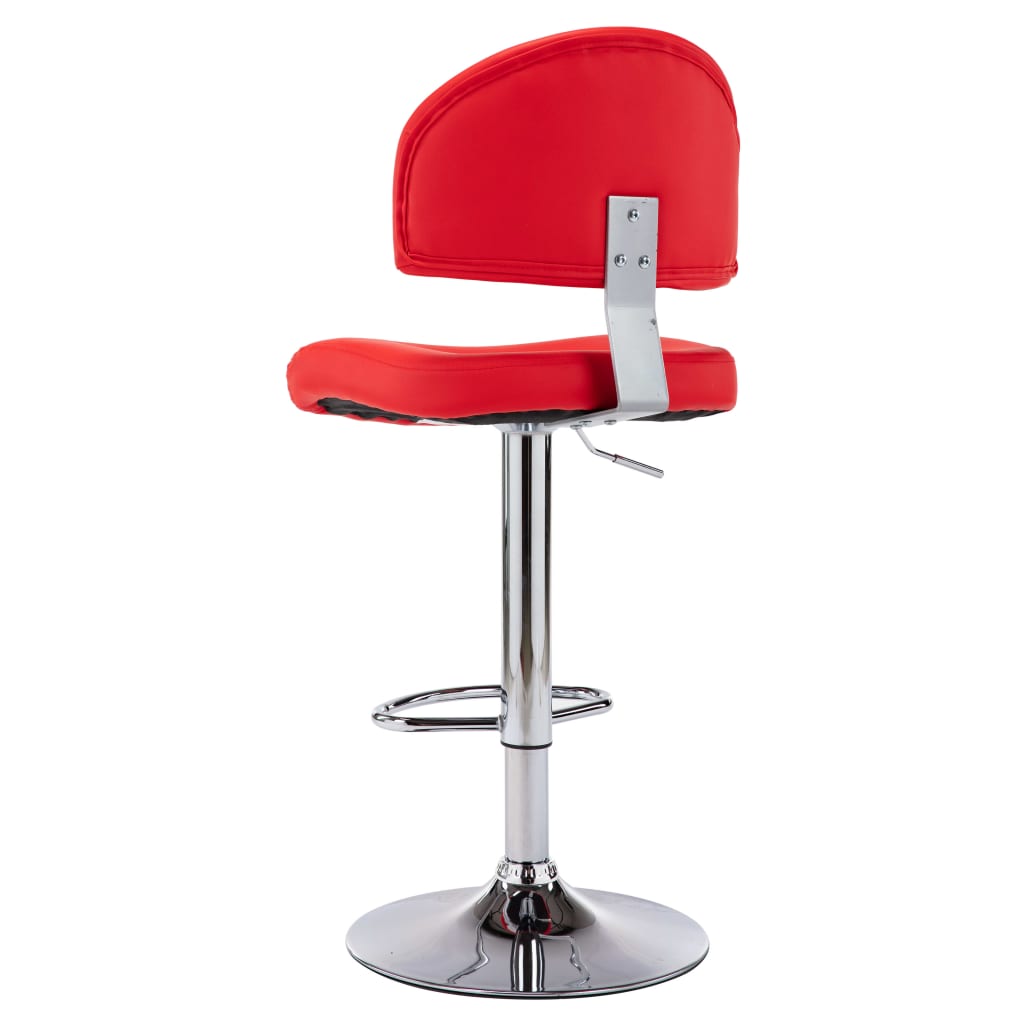 Barstoelen 2 st kunstleer rood is nu te koop bij PeponiXL, paradijselijk wonen!