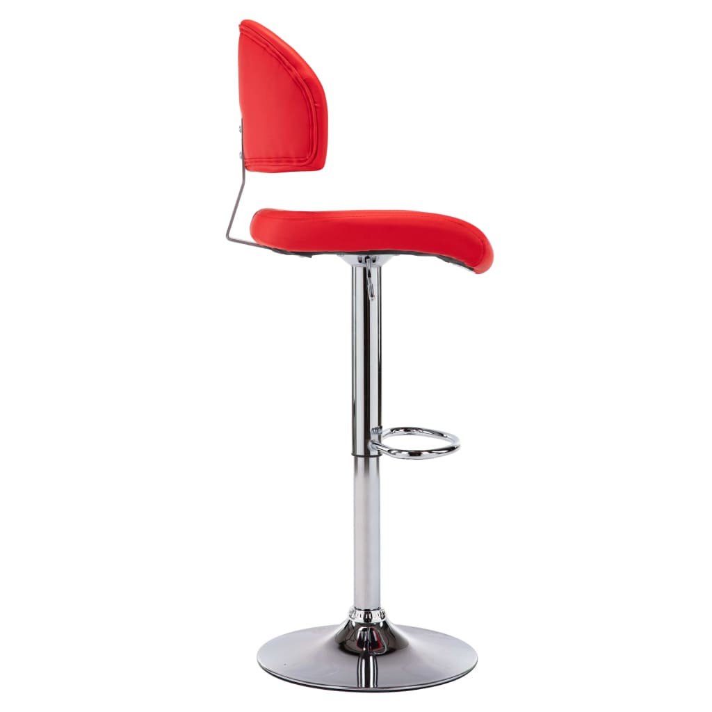 Barstoelen 2 st kunstleer rood is nu te koop bij PeponiXL, paradijselijk wonen!