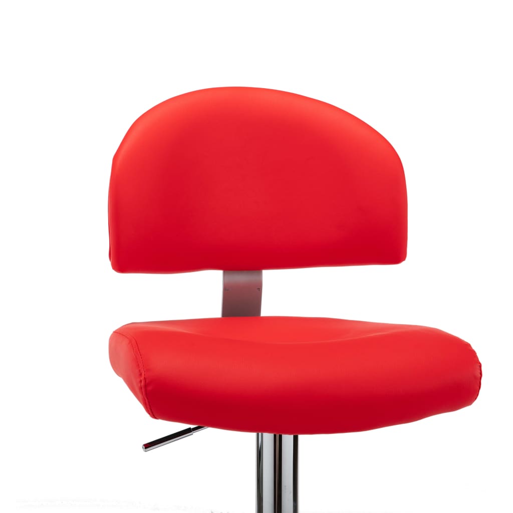 Barstoelen 2 st kunstleer rood is nu te koop bij PeponiXL, paradijselijk wonen!
