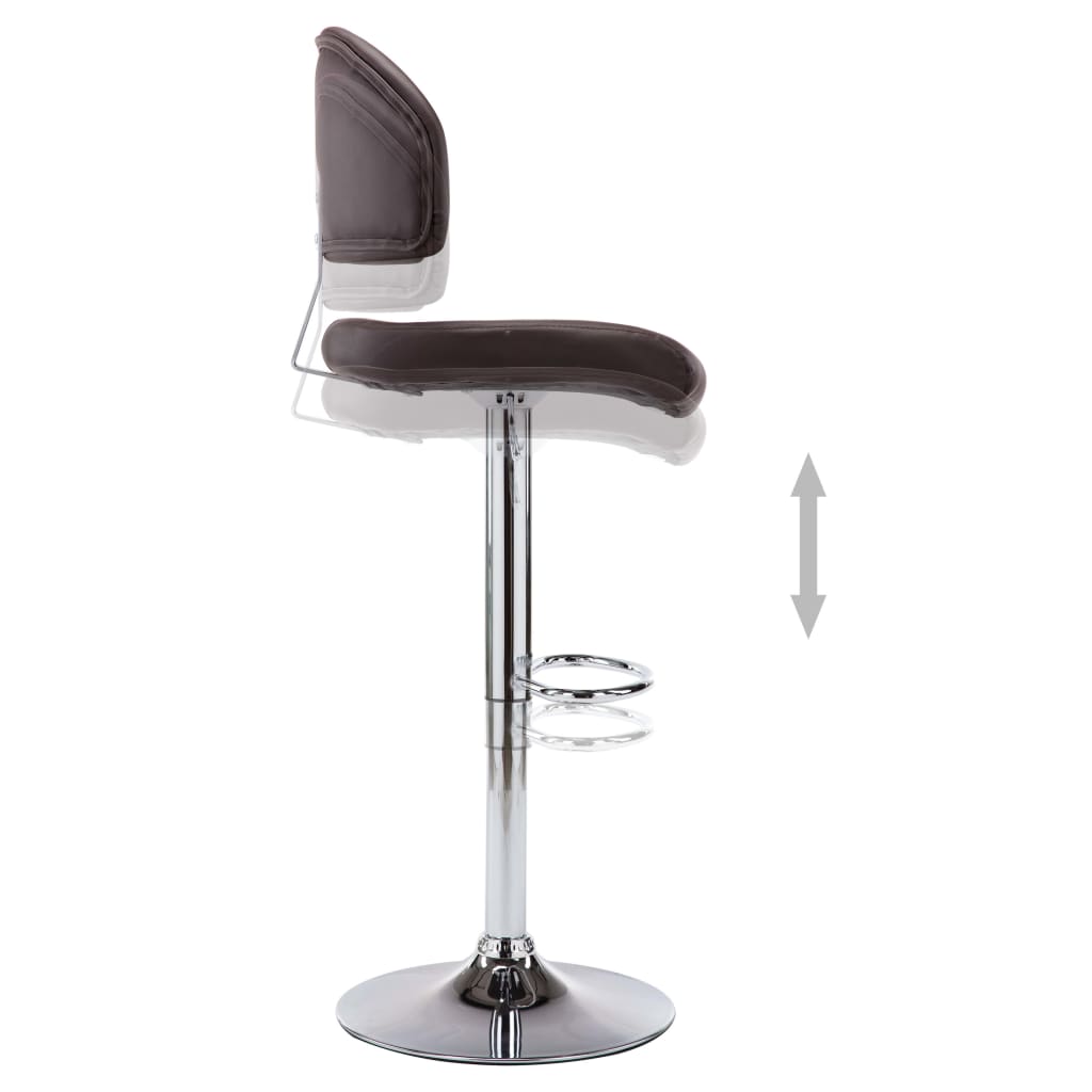 Barstoelen 2 st kunstleer bruin is nu te koop bij PeponiXL, paradijselijk wonen!