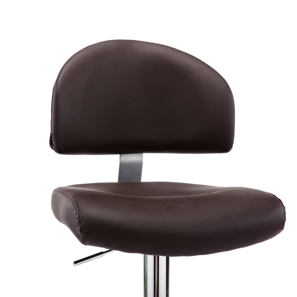 Barstoelen 2 st kunstleer bruin is nu te koop bij PeponiXL, paradijselijk wonen!