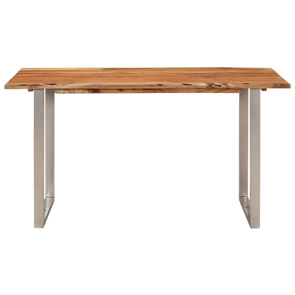 Eettafel 140x70x76 cm massief acaciahout is nu te koop bij PeponiXL, paradijselijk wonen!