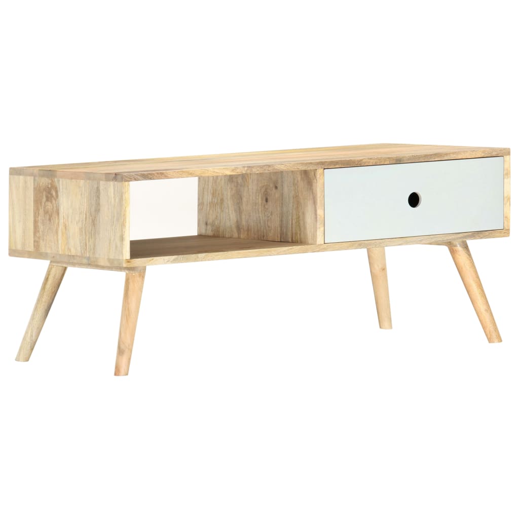 Salontafel 90x50x40 cm massief mangohout is nu te koop bij PeponiXL, paradijselijk wonen!