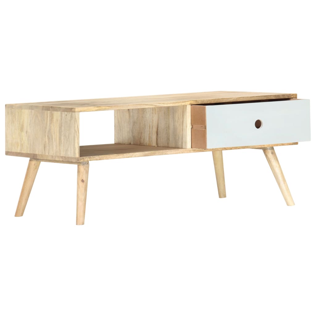 Salontafel 90x50x40 cm massief mangohout is nu te koop bij PeponiXL, paradijselijk wonen!