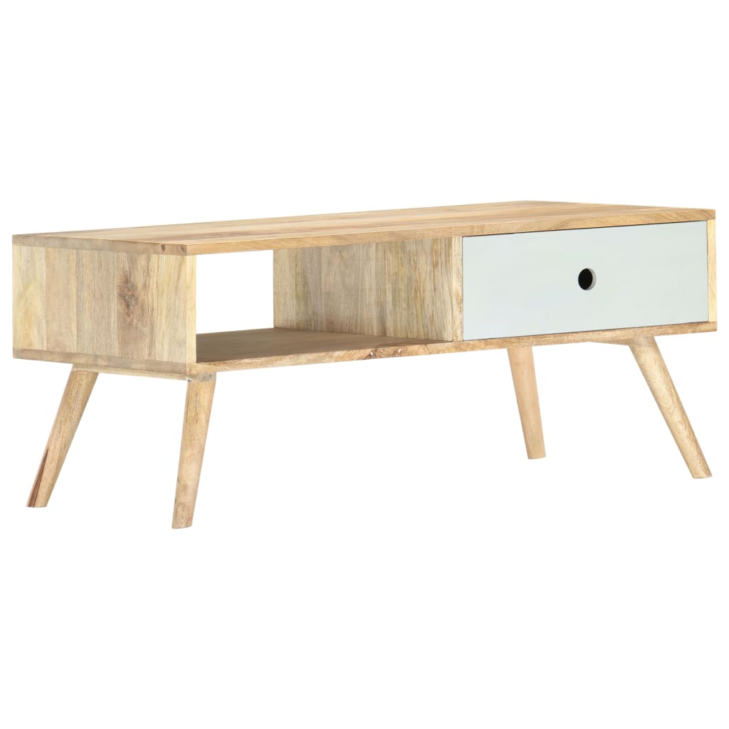 Salontafel 90x50x40 cm massief mangohout is nu te koop bij PeponiXL, paradijselijk wonen!