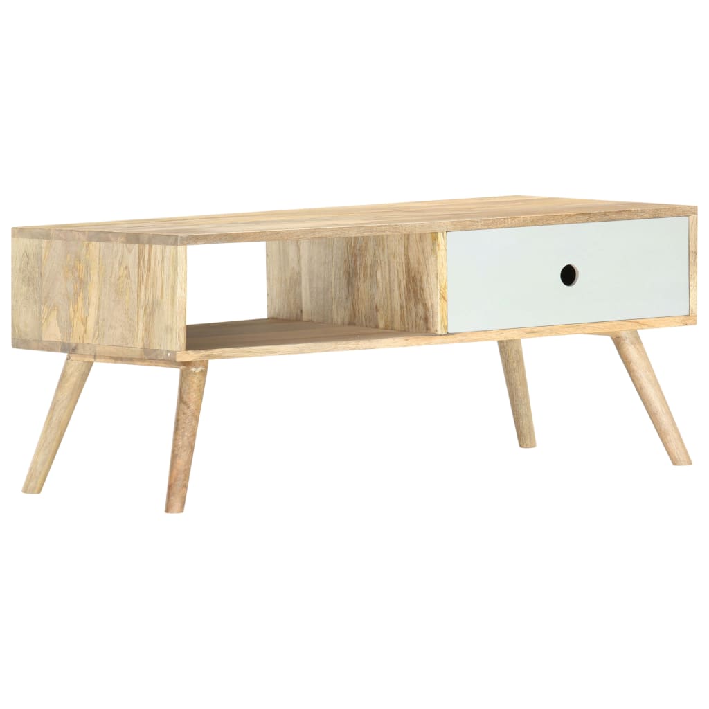 Salontafel 90x50x40 cm massief mangohout is nu te koop bij PeponiXL, paradijselijk wonen!