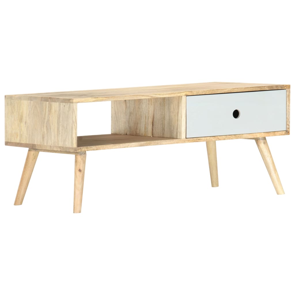 Salontafel 90x50x40 cm massief mangohout is nu te koop bij PeponiXL, paradijselijk wonen!