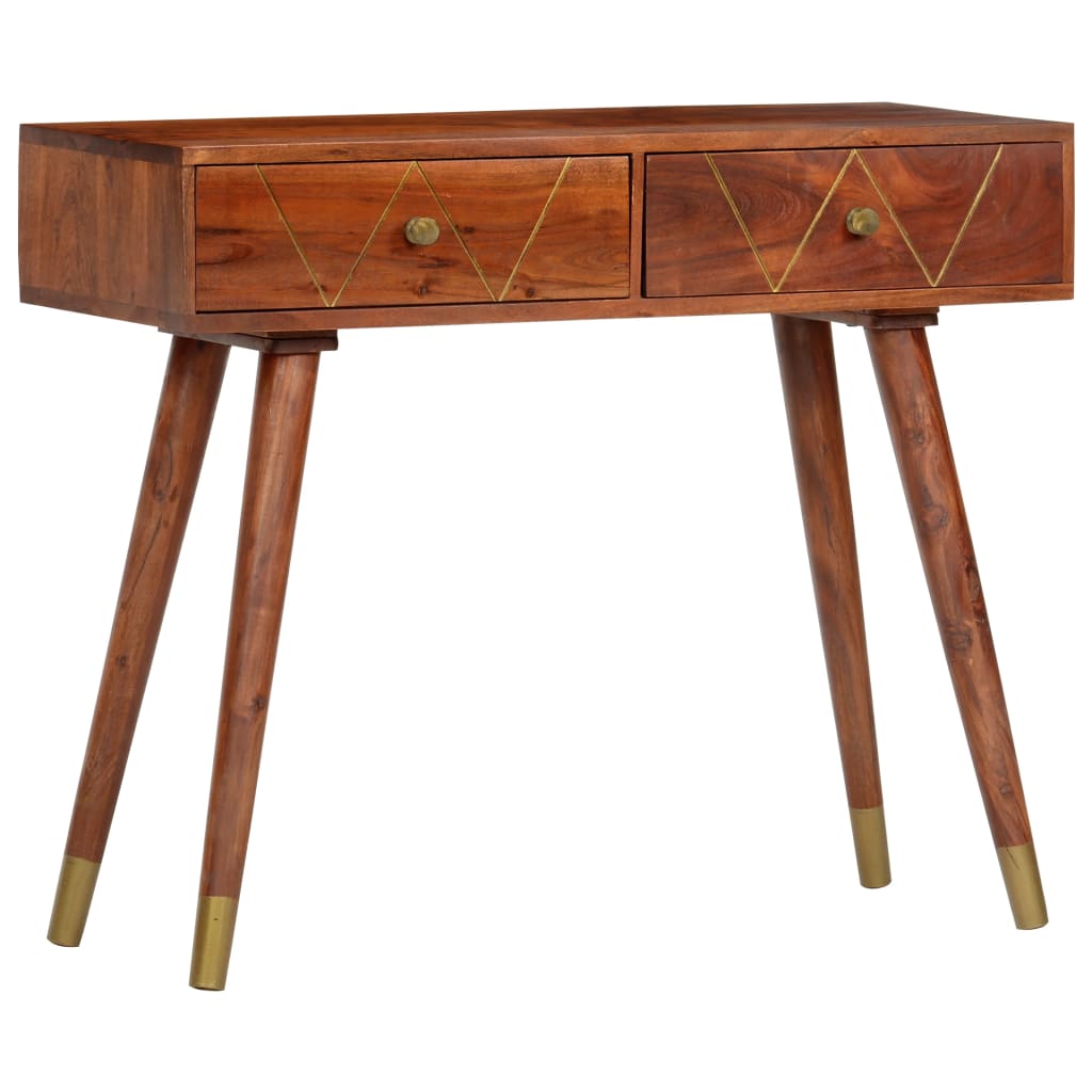 Wandtafel 90x35x76 cm massief acaciahout is nu te koop bij PeponiXL, paradijselijk wonen!