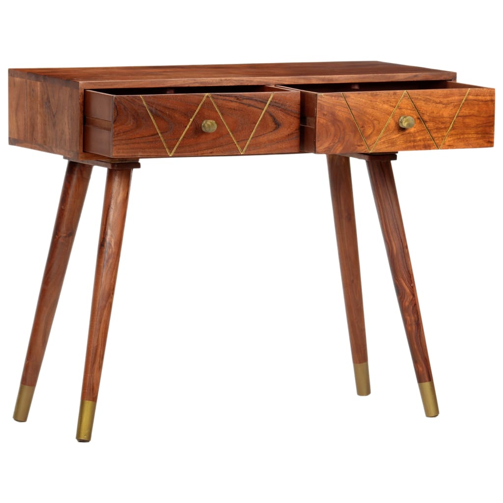 Wandtafel 90x35x76 cm massief acaciahout is nu te koop bij PeponiXL, paradijselijk wonen!