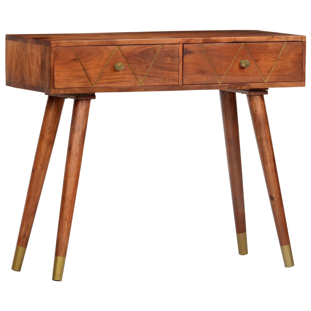 Wandtafel 90x35x76 cm massief acaciahout is nu te koop bij PeponiXL, paradijselijk wonen!